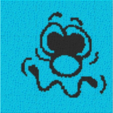 Smiley8 40x40cm bunt als Volldruck