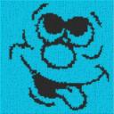 Smiley11 40x40cm bunt per eMail
