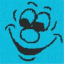 Smiley12 40x40cm bunt per eMail