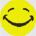 Smiley15 40x40cm bunt per eMail