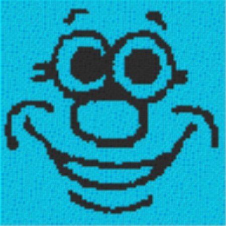 Smiley21 40x40cm bunt per eMail