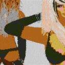 Diva in Dessous 80x60cm cartoon Style Entwurfdruck
