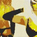 Diva in Dessous 80x60cm yellow Style per eMail