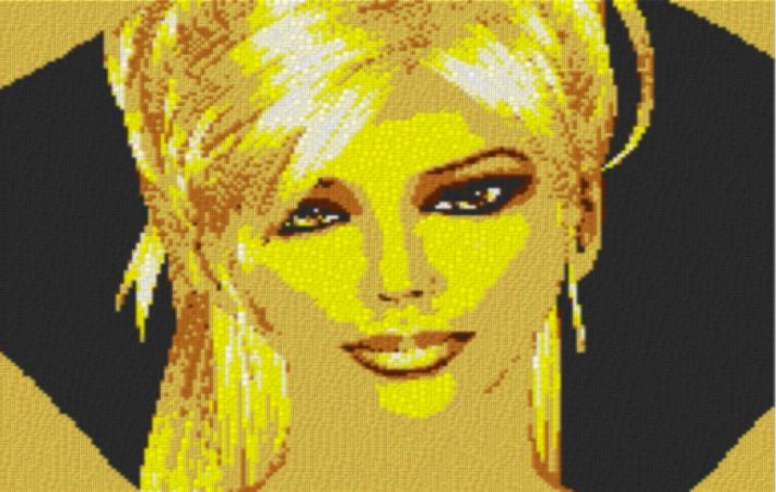 Sina 80x60cm yellow Style per eMail