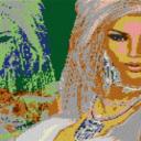 Diva2 80x60cm bunt als Entwurfdruck