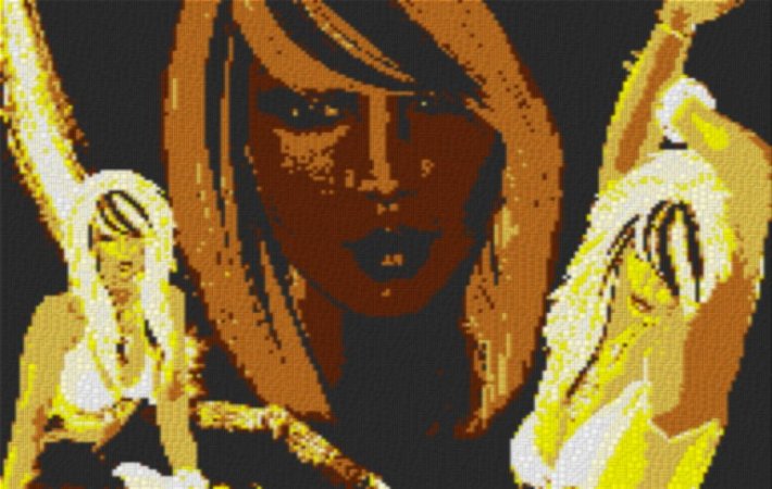 Diva1 80x60cm yellow Style als Entwurfdruck