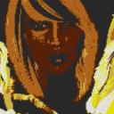 Diva1 80x60cm yellow Style als Entwurfdruck