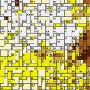 Abstract 80x60cm yellow Style per eMail