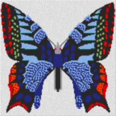 Butterfly 60x60cm bunt per eMail