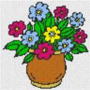 Blume1 40x40cm bunt per eMail