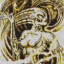 Dämonenfrau 60x100cm yellow Style per eMail