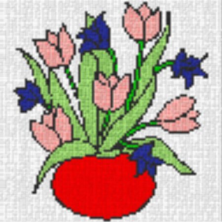 Blume2 40x40cm bunt per eMail