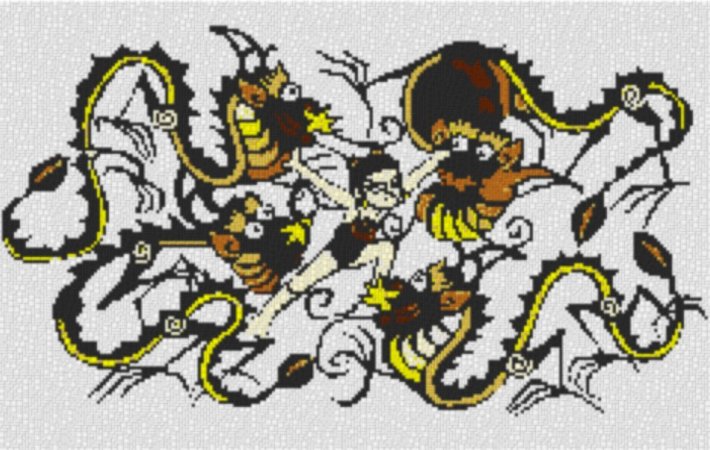 Dragoff 60x100cm yellow Style als Entwurfdruck