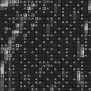 Flamme 100x60cm schwarz/weiß als Volldruck
