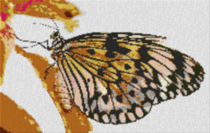 Butterfly1 80x60cm cartoon Style als Entwurfdruck