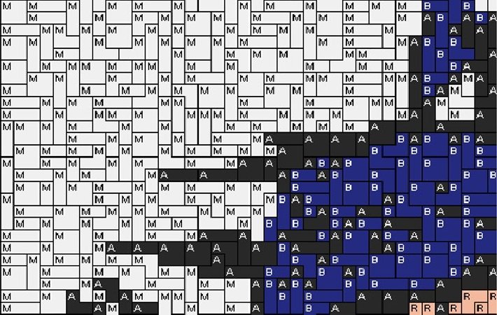 Dämonenauge 80x60cm bunt als Volldruck