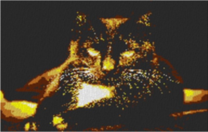 Cat5 80x60cm yellow Style als Entwurfdruck