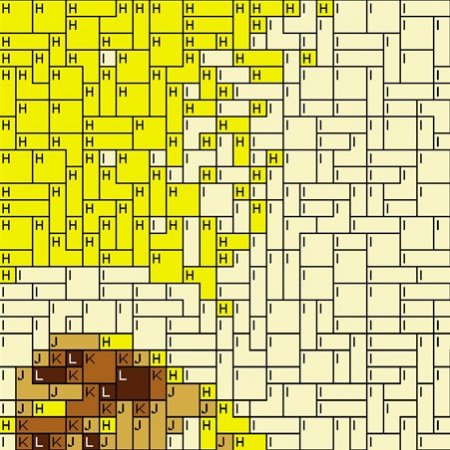 Ziege 80x80cm yellow Style als Volldruck