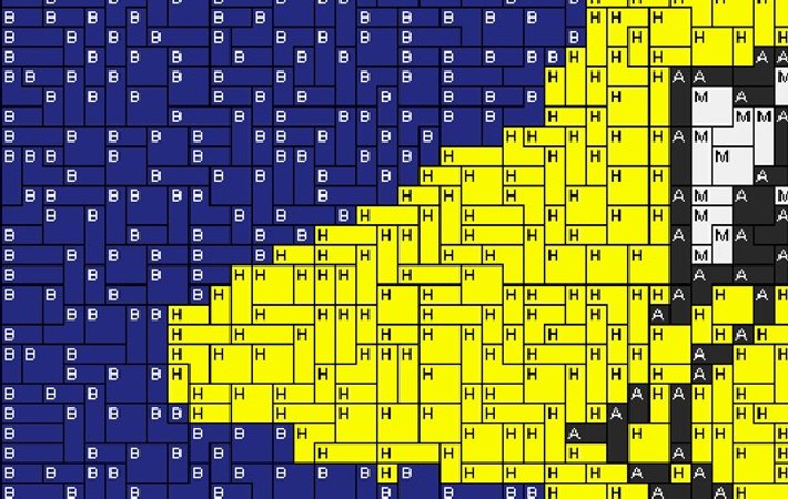 Stern in Mütze 40x40cm bunt per eMail