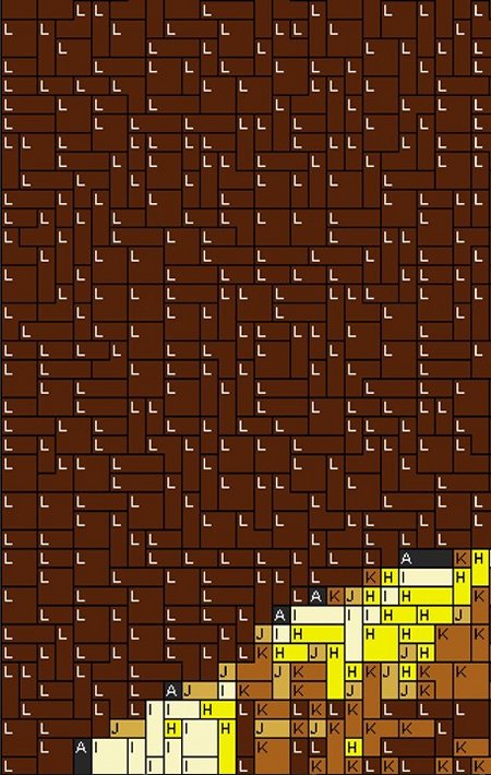 Kleines Männchen 60x80cm yellow Style als Volldruck