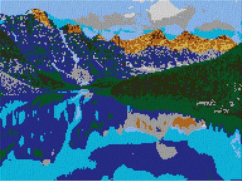 Alberta 80x60cm cartoon Style als Entwurfdruck