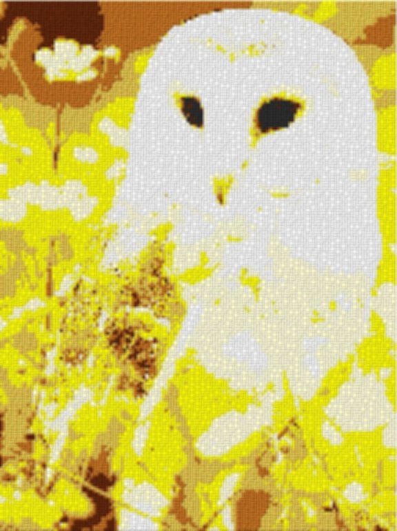 Eule 60x80cm yellow Style per eMail