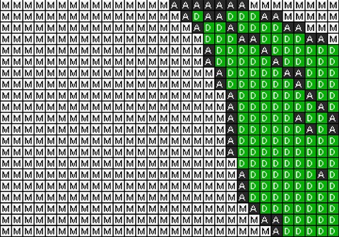 Knüpfvorlage Blume3 96x96 Knüpfknoten per eMail