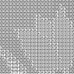 Knüpfvorlage Blume2 96x96 Knüpfknoten als Entwurfdruck