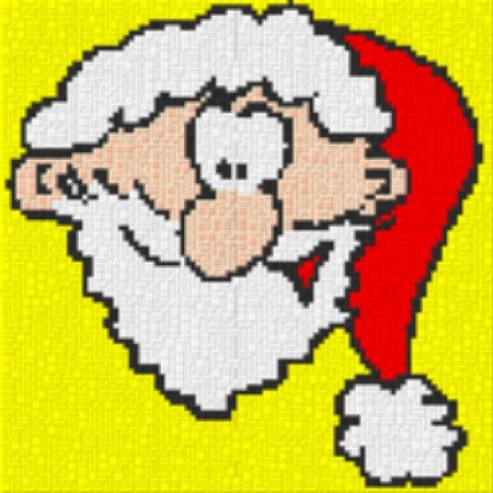 Nikolaus 40x40cm bunt als Entwurfdruck