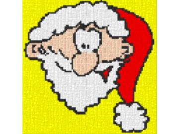 Nikolaus 40x40cm bunt als Entwurfdruck